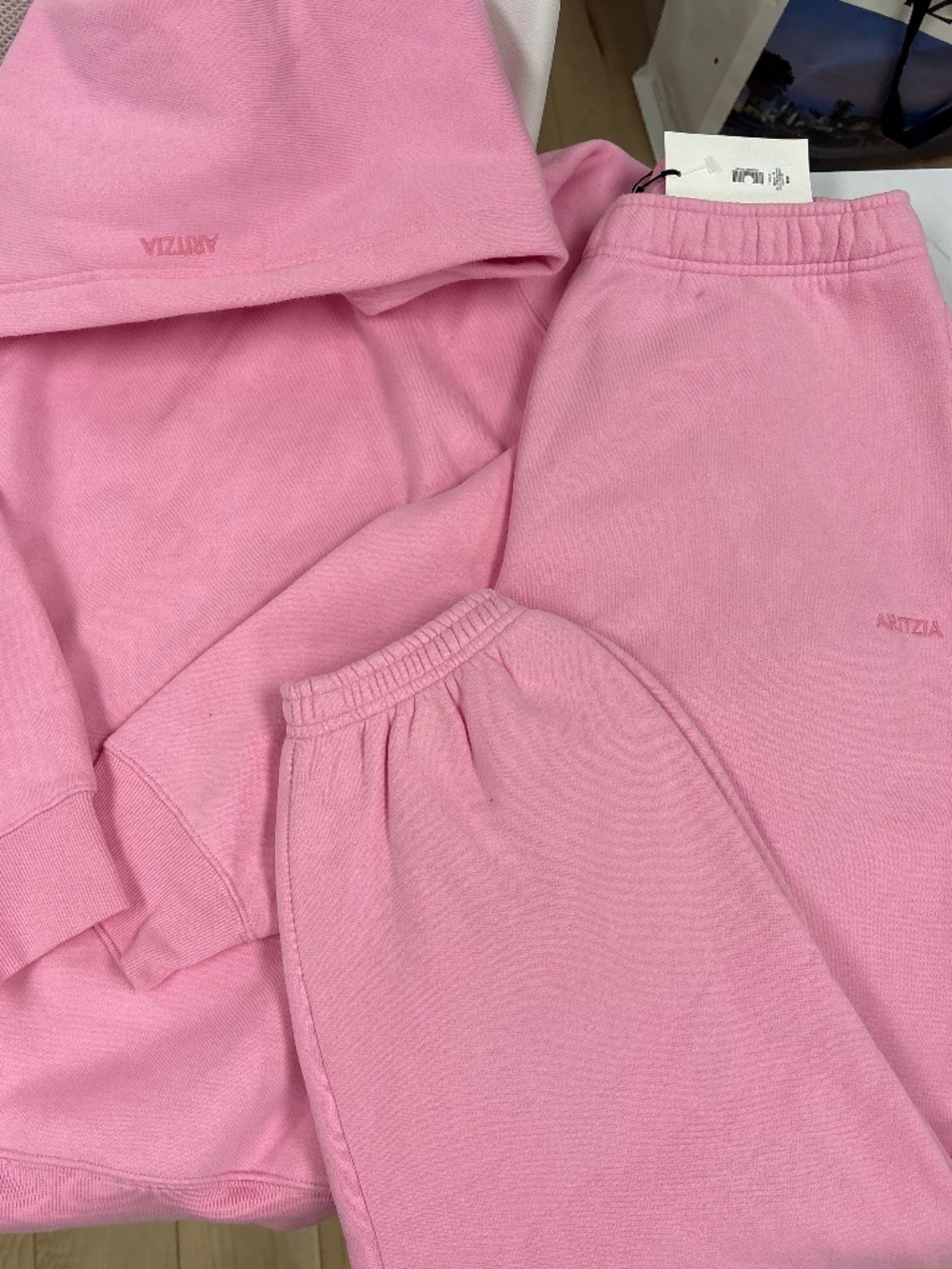 NWT aritzia jellybean pink set
